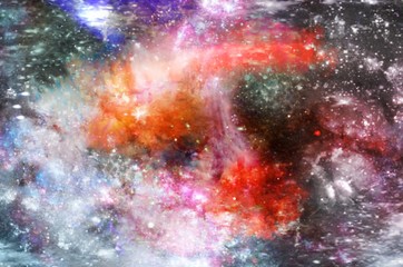 Colorful Galaxy Burst Abstract 