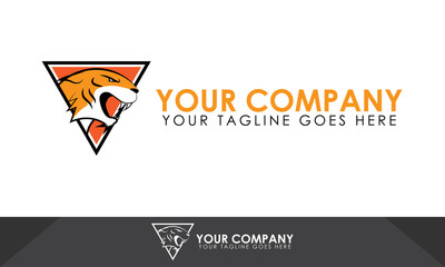 Tiger logo, tiger illustration, tiger vector template