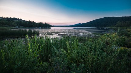 Beauvais Lake at Sunset