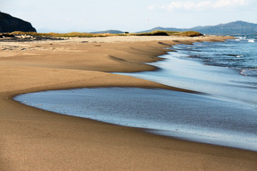 Sandy coast.