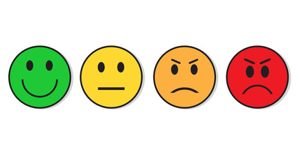 Smiling Face Evaluation Positive And Negative Feedback