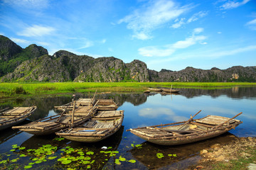 Obraz premium The boats on the lake