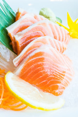 Salmon sashimi
