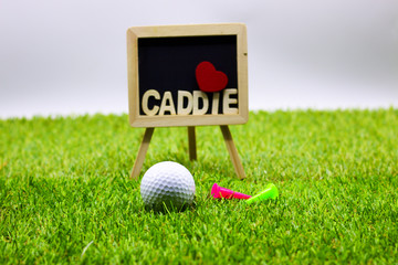 Golf with Caddie wording