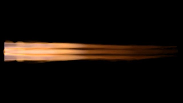 4k rocket engine flame with alpha matte channel for compositing. 3d rendering