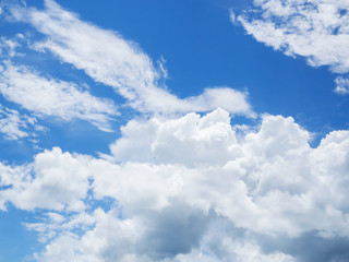 Naklejka na ściany i meble Landscape of Beautiful Clouds with blue sky