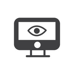 Computer data analysis icon