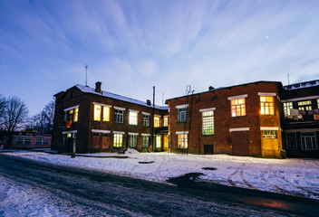 House of workers of the old factory. Dobrush, Belarus