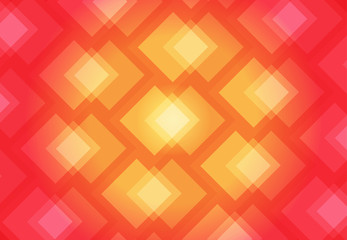 Fototapeta na wymiar Orange abstract background vector art of overlap of colorful squares.