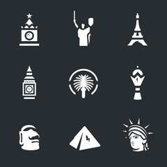 Vector Set of Landmark Icons.
