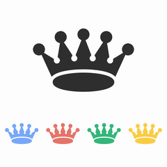Crown - vector icon.