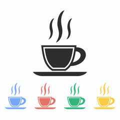 Coffee cup - vector icon.