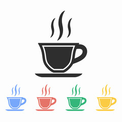 Coffee cup - vector icon.