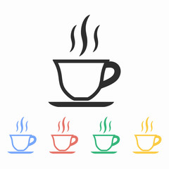 Coffee cup - vector icon.