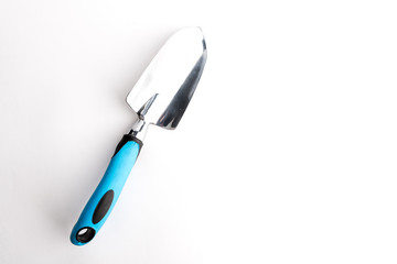 Small garden tool. Shovel, used for planting seedling plants and transplanting flowers