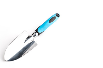 Small garden tool. Shovel, used for planting seedling plants and transplanting flowers