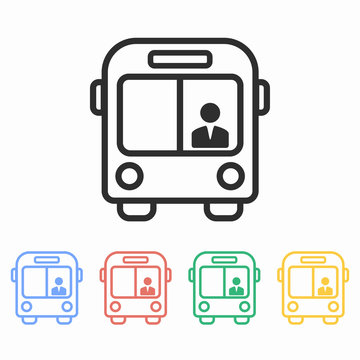 Bus - vector icon.