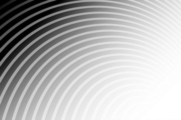 White stripe curve on black background for abstract background concept