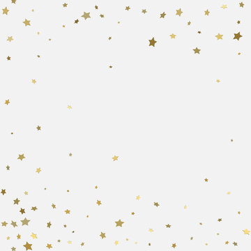 Gold 3d stars on white background