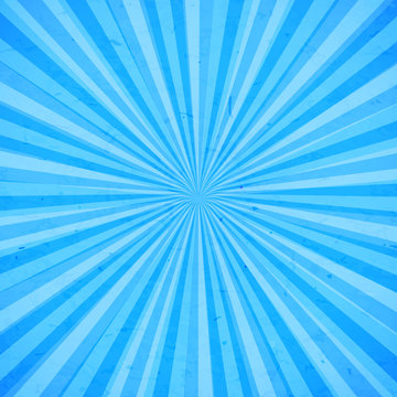 Blue sun rays background with stains. Vector illustration eps 10.