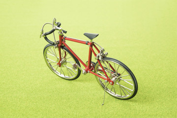Fototapeta na wymiar ミニチュアの自転車 