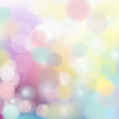 Vector background with blurred circles and gradient