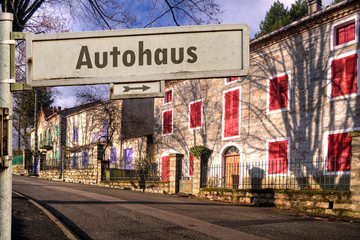 Schild 185 - Autohaus