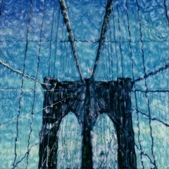 Brooklyn Bridge polaroid painting artwork.