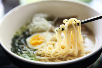 tonkotsu noodle ranmen Japanese food
