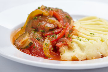 potato with meat
