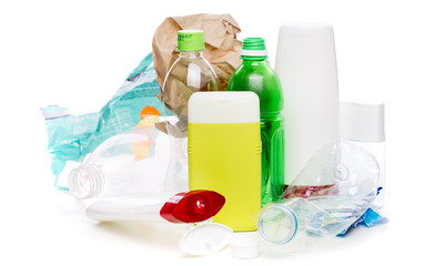 Photo of used plastic bottles