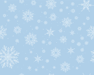Winter card snowflake pattern