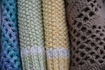 texture of knitted things