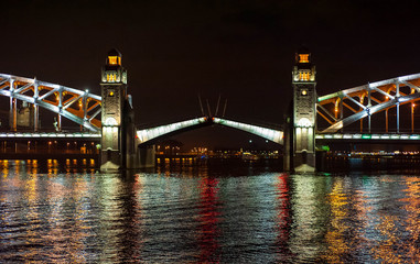 Night view of bridge