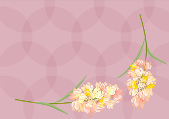  bouquet of yewllow pastel  on  background,vector illustration