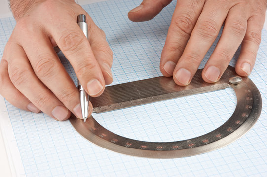 Protractor In Hand