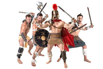 Ancient warriors/Gladiators - obrazy, fototapety, plakaty