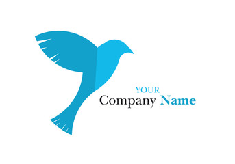 Logo vettoriale creativo uccello