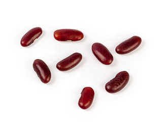 Red bean isolated on white background