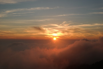 Golden Sunrise at Mount Prau