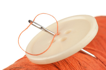spool of thread and buttons