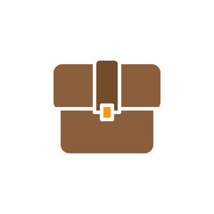 Briefcase icon vector, filled flat sign, solid colorful pictogram isolated on white. Portfolio symbol, logo illustration. Pixel perfect