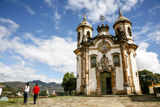 Sao Francisco de Assis church, Ouro Preto, Brazil.