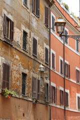 Fototapeta na wymiar Urban scenic of Trastevere. Rome,Italy