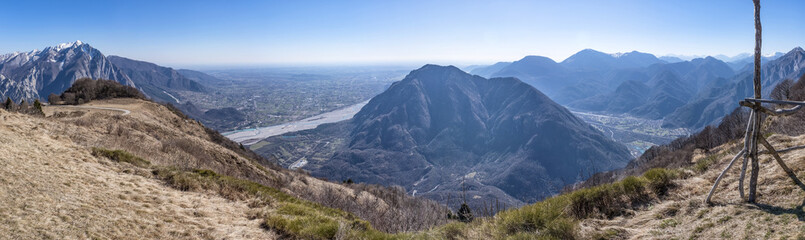 Panorama from Monte San Simeone to Monte Brancot