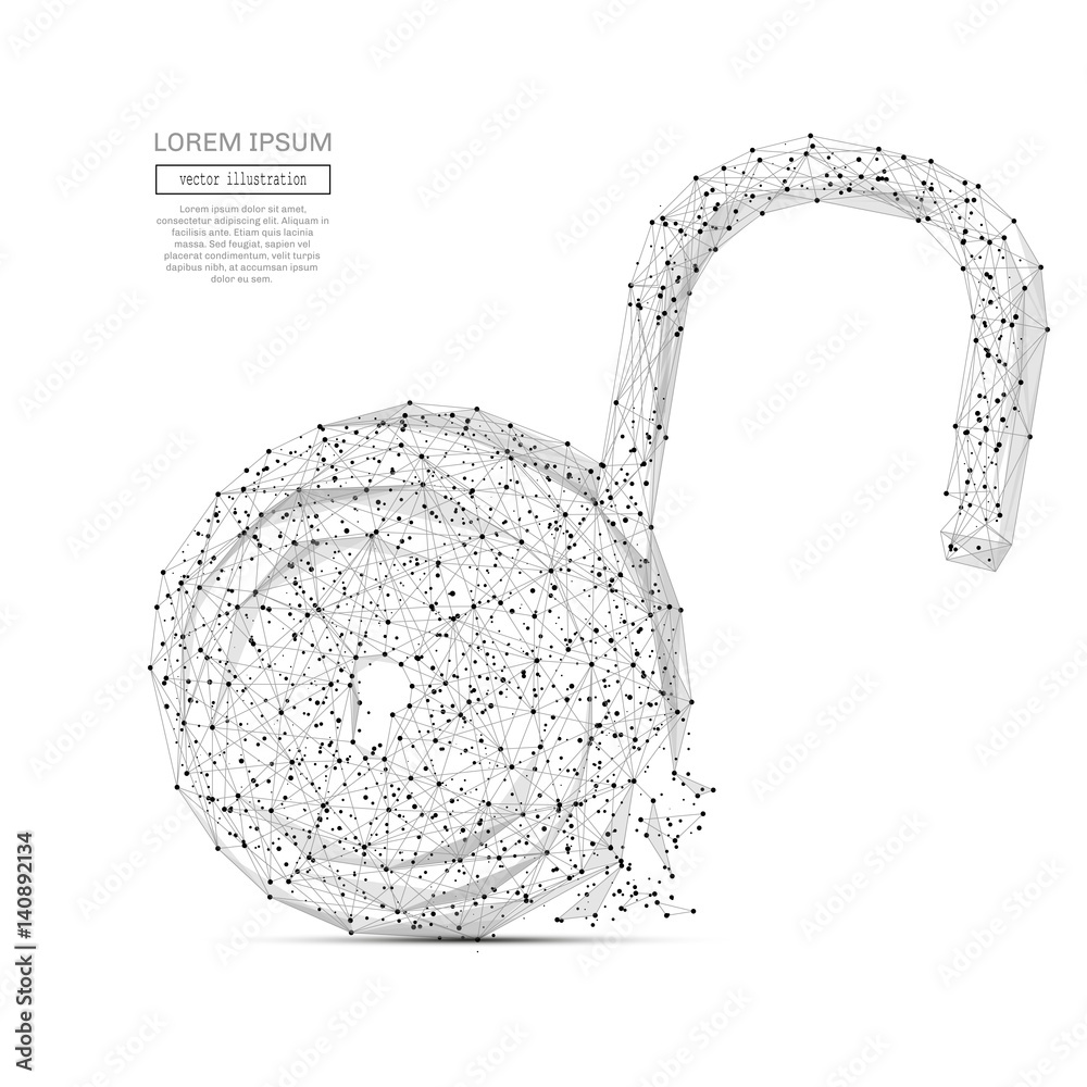 Aufkleber Abstract mash line and point Open lock on background with an inscription. Teamwork concept. Starry sky or space, consisting of stars and the universe. Vector business illustration