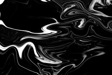 Black Marble acrylic painted waves texture background / can used for skin wall tile luxurious or wallpaper