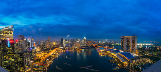 Naklejka premium Cityscape of Singapore