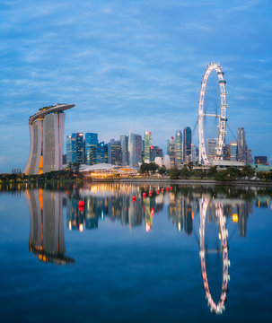 Cityscape of Singapore city