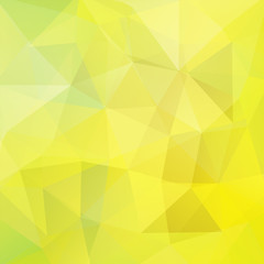 Fototapeta na wymiar Polygonal vector background. Can be used in cover design, book design, website background. Vector illustration. Yellow, green colors.